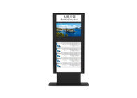 Busstation openluchtlcd touch screen uiterst dunne reclamevertoning de tribune digitale signage van de 32 duimvloer