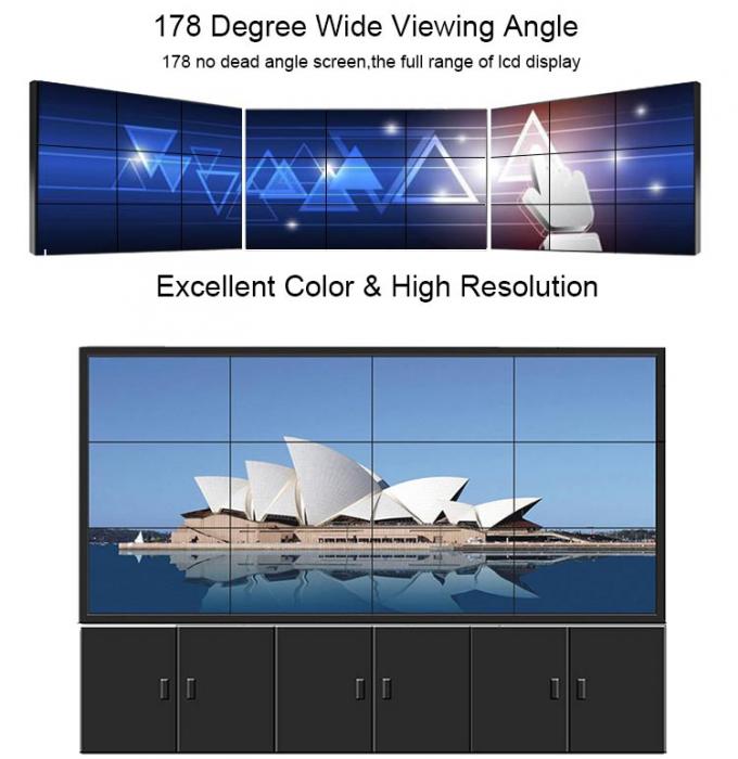 3X3 SAMSUNG 700nits HD 3.9mm lcd van de vloertribune commerciële geleide backlight muurvertoning