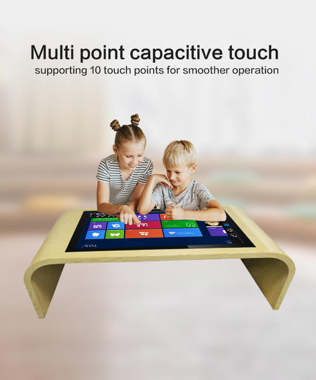43 duim 10 Puntentouch screen dient alle-in-Één Touch screenkoffietafel met Capacitieve Aanrakingstechnologie in