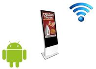 Adverterend Openluchtlcd Vertoning 100V - Signage van 240V WiFi Digitale de Vloer van Android Status