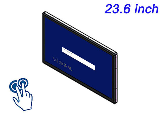 23.6 inch touch-embedded display voor medische diagnostiek, olie- en gasapparatuur, fabrieksautomatisering en commandocentra