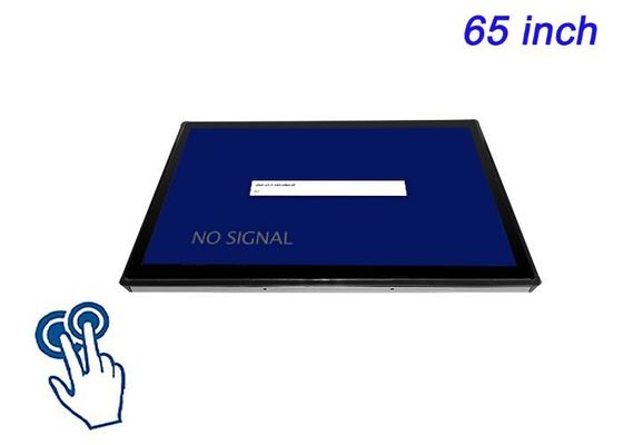 65-inch touch-embedded display voor medische diagnostiek, olie- en gasapparatuur, fabrieksautomatisering en commandocentra