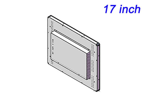 17 inch ingebedde monitor voor energiebeheersystemen, laboratoriuminstrumenten, lucht- en ruimtevaarttoepassingen en besturingscentra