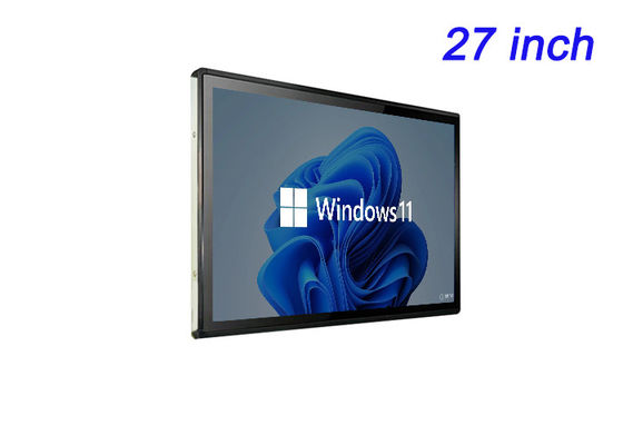 27 inch Windows Embedded Screen voor digitale reclame, beurzen, logistieke dashboards en commandozalen