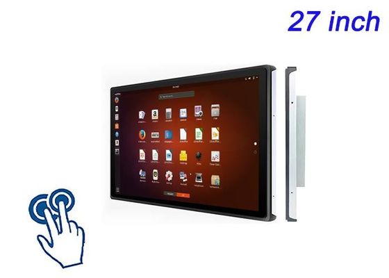 27 inch Linux Touch Embedded Screen voor grootschalige retail displays, Airport Check-In Systems, Broadcast Monitoring en Energy Dashboards