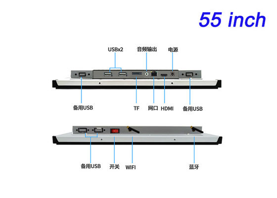 55-inch Linux Embedded Screen voor openbare schermen, transportterminals, tentoonstellingszalen en slimme infrastructuur
