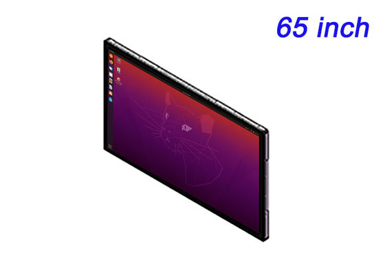65-inch Linux Embedded Display voor commandocentra, high-end retail advertenties, Smart Building Interfaces en controlekamers