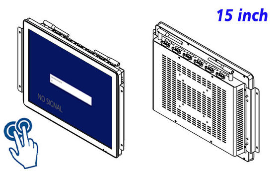 15-inch Compact Display Unit voor facility control panels, public information boards, warehouse interfaces en logistieke systemen