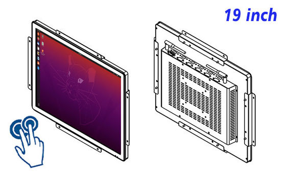 19-inch Linux Embedded Interaction Unit voor beveiligingssystemen, industriële apparatuur, retail advertenties en openbare service stations