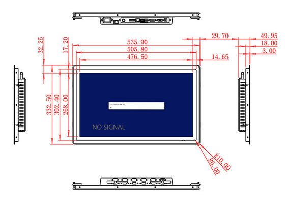 21.5-inch High-Definition Monitor voor slimme stadstoepassingen en digitale signage