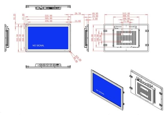 21.5-inch High-Definition Monitor voor slimme stadstoepassingen en digitale signage