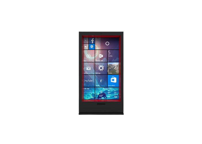 Waterdichte Openlucht7*24-hour werken LCD van de 86 Duimtotem Digitale Signage en Vertoning