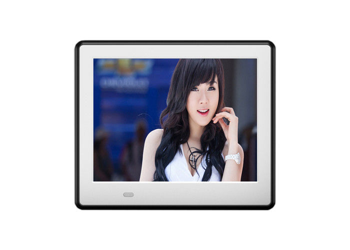 8 inch LCD-achterlicht HD 1024*600 Digitaal fotoraam met houten frame en volledige functie voor MP3/WMA/AAC/WAV-audioformaat
