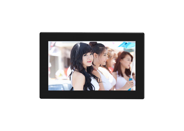 1500 mAh oplaadbare batterij 9 inch aluminium digitaal fotoraam met MP4/Mov/Avi videoformaat