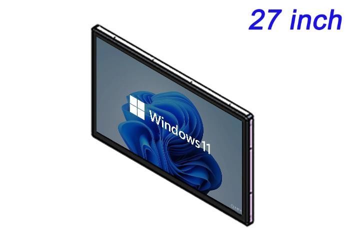 27 inch Windows Embedded Screen voor digitale reclame, beurzen, logistieke dashboards en commandozalen